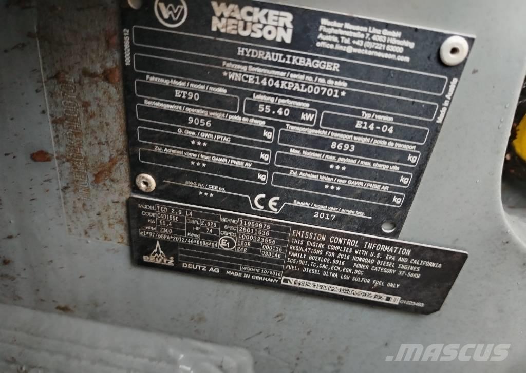 Wacker Neuson ET 90 Escavatori medi 7t - 12t