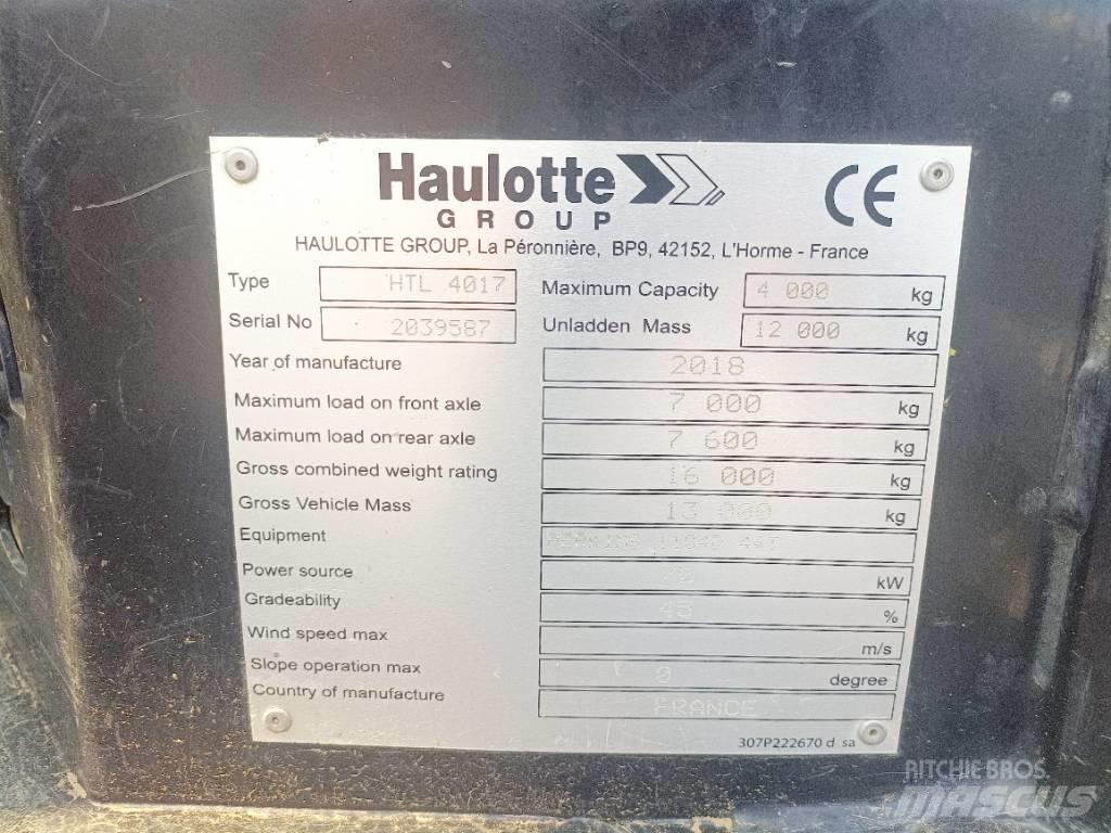 Haulotte HTL4017 Sollevatori telescopici