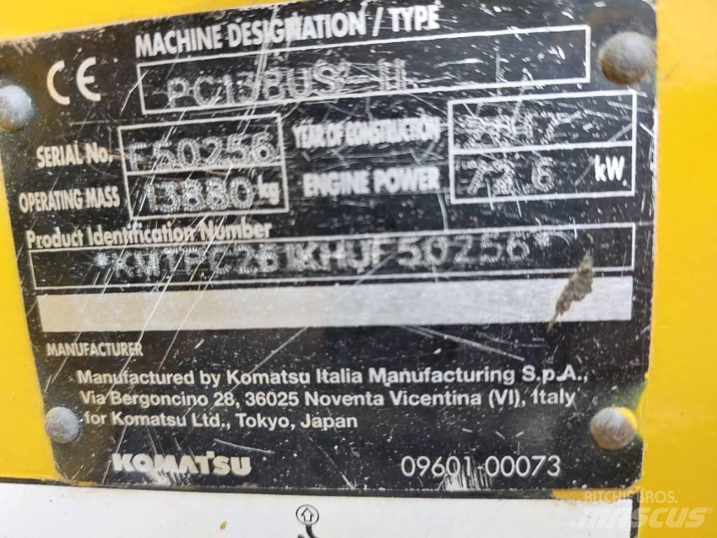 Komatsu PC138US-11 Escavatori cingolati