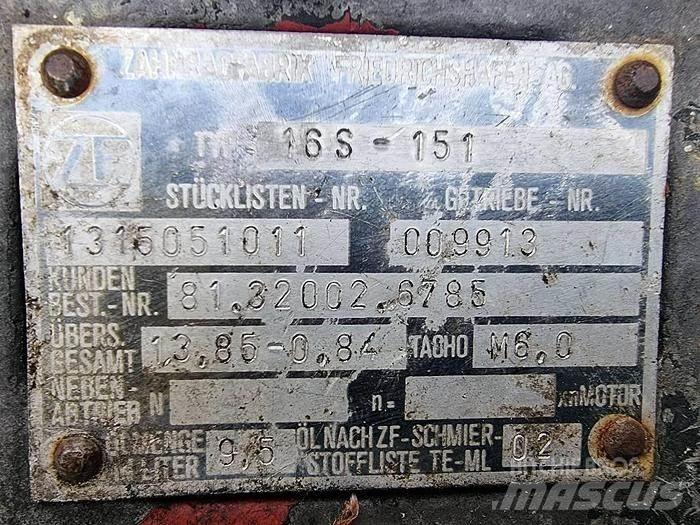 ZF 16 S 151 Trasporto - Altro