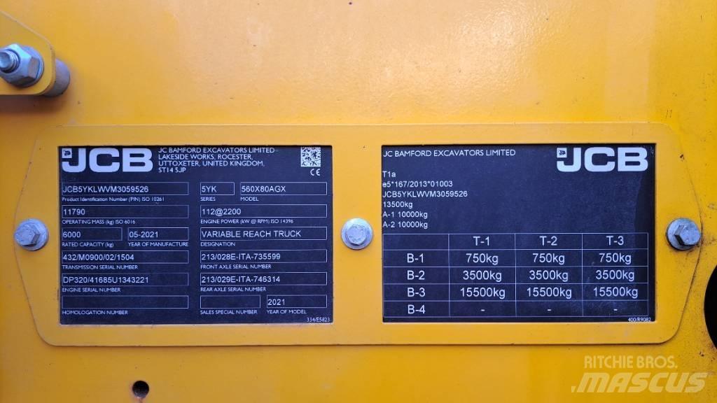 JCB 560-80 Agri Xtra Sollevatori telescopici per agricoltura
