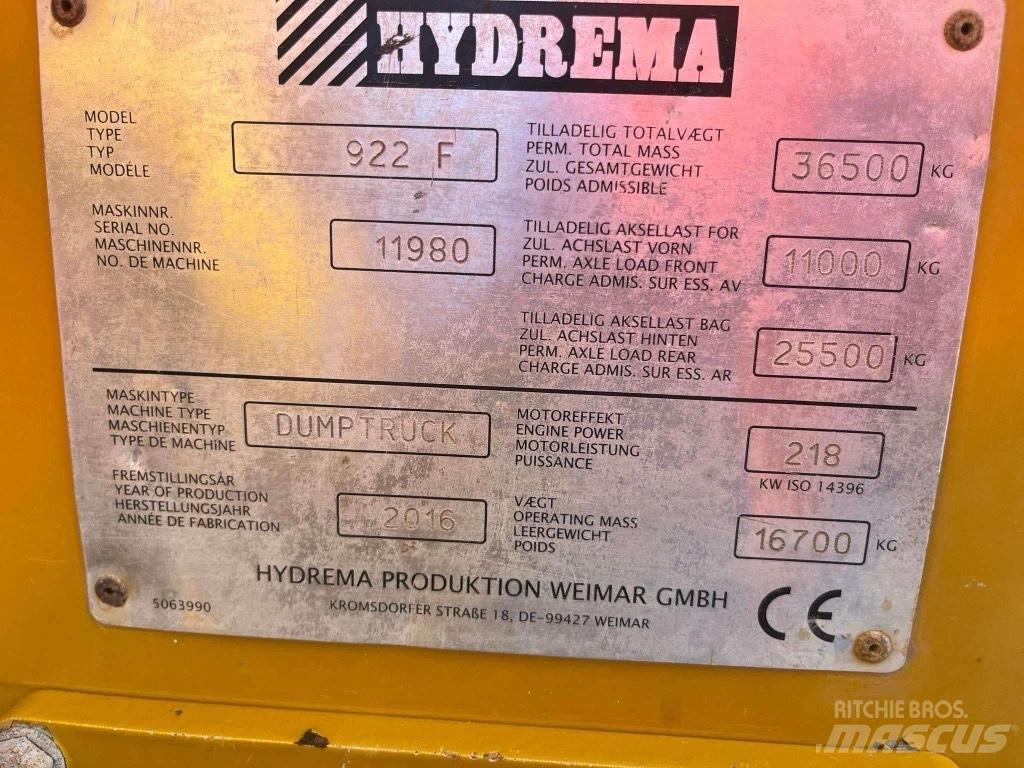 Hydrema 922 F Mini dumper