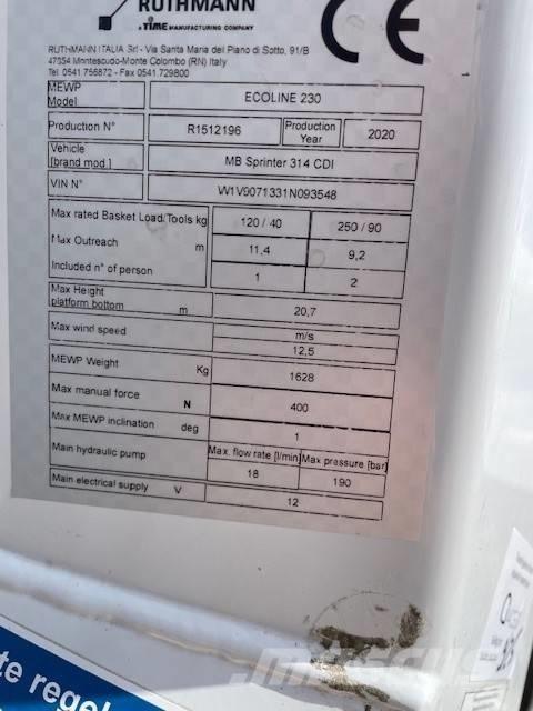 Ruthmann Ecoline 230 Piattaforme autocarrate