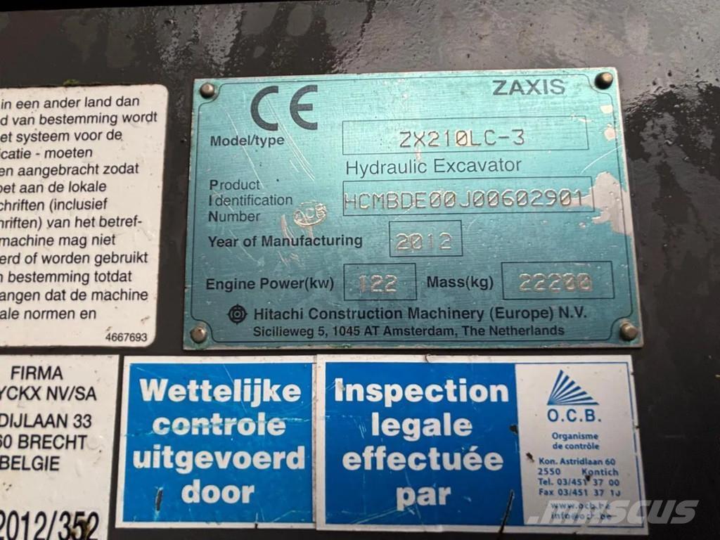 Hitachi ZX210LC-3 Escavatori cingolati