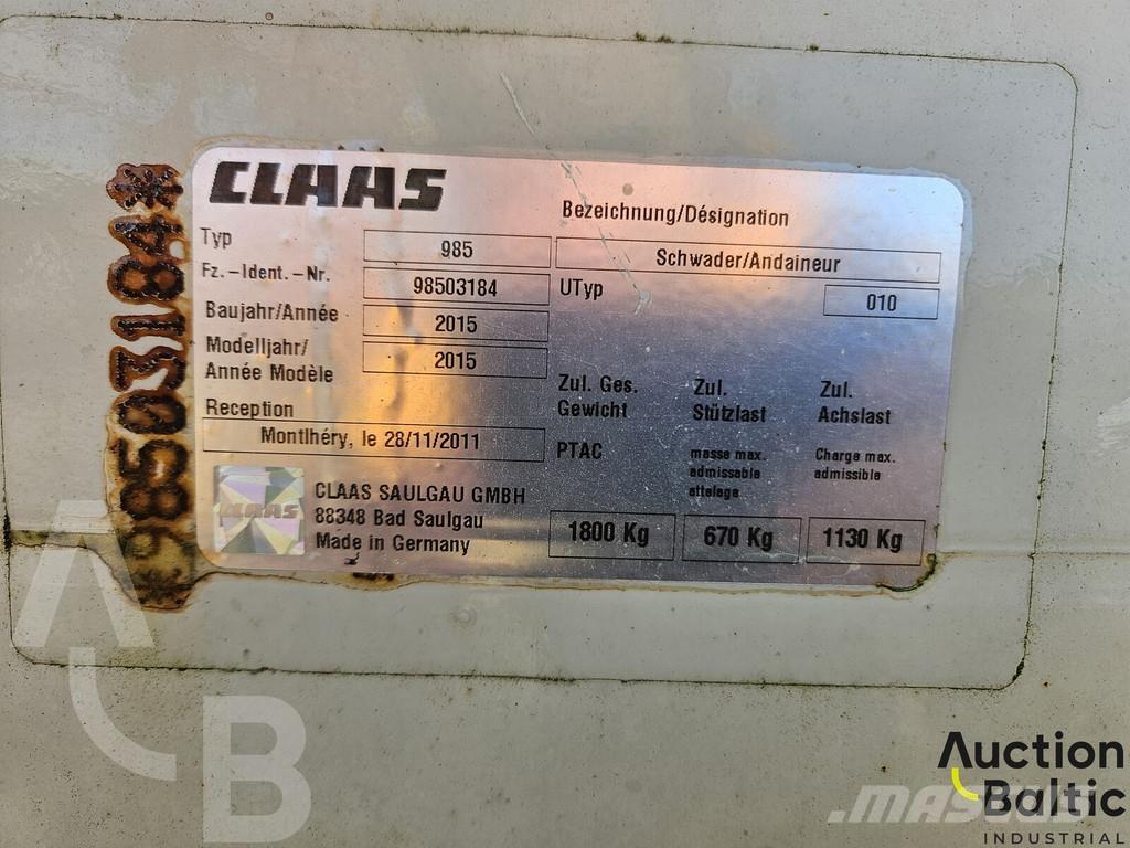 CLAAS Liner 2600 Altri macchinari per caricamento e scavo