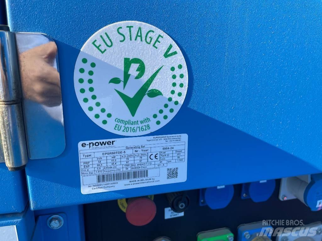  E-Power EPSR60TDE-5 Generatori diesel