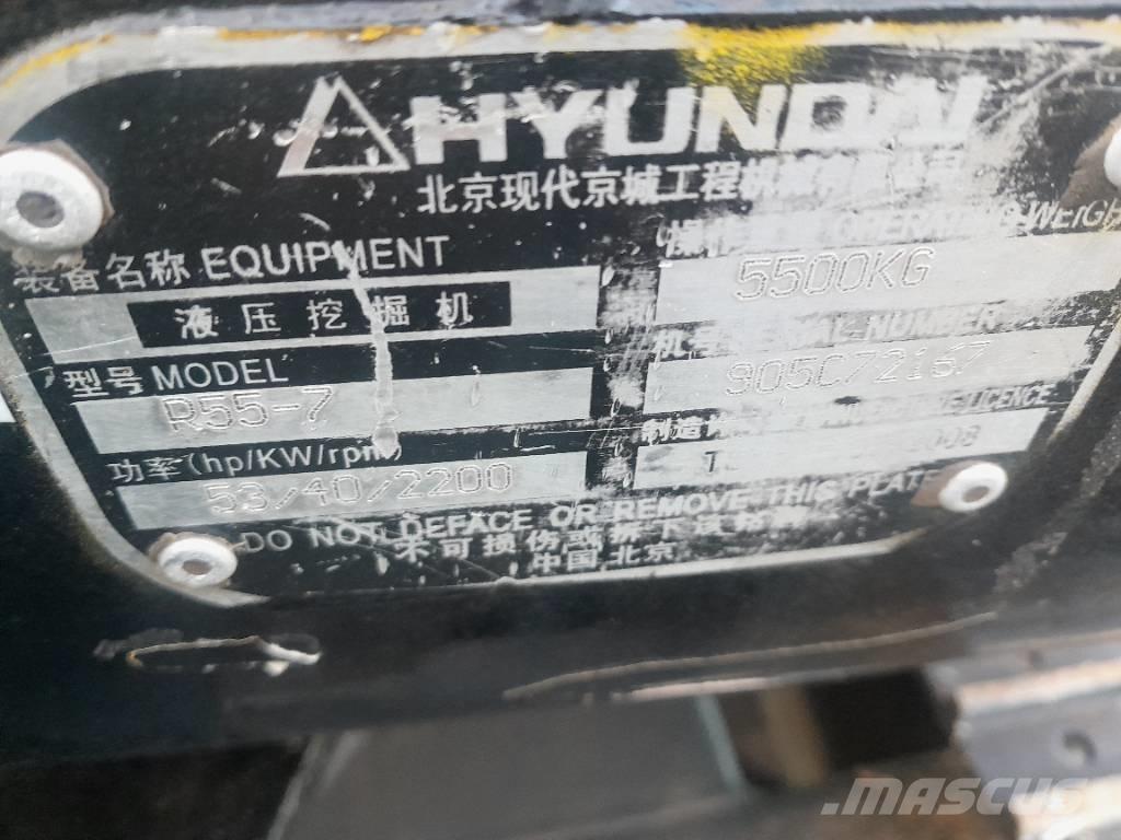 Hyundai R55-7 Escavatori cingolati