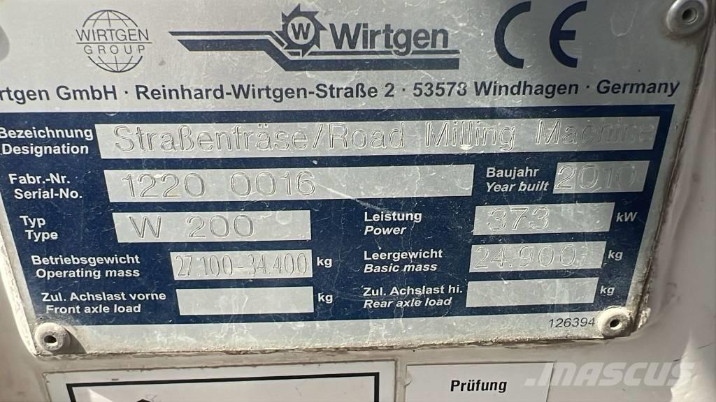 Wirtgen W 200 Macchinari Tagliasfalto