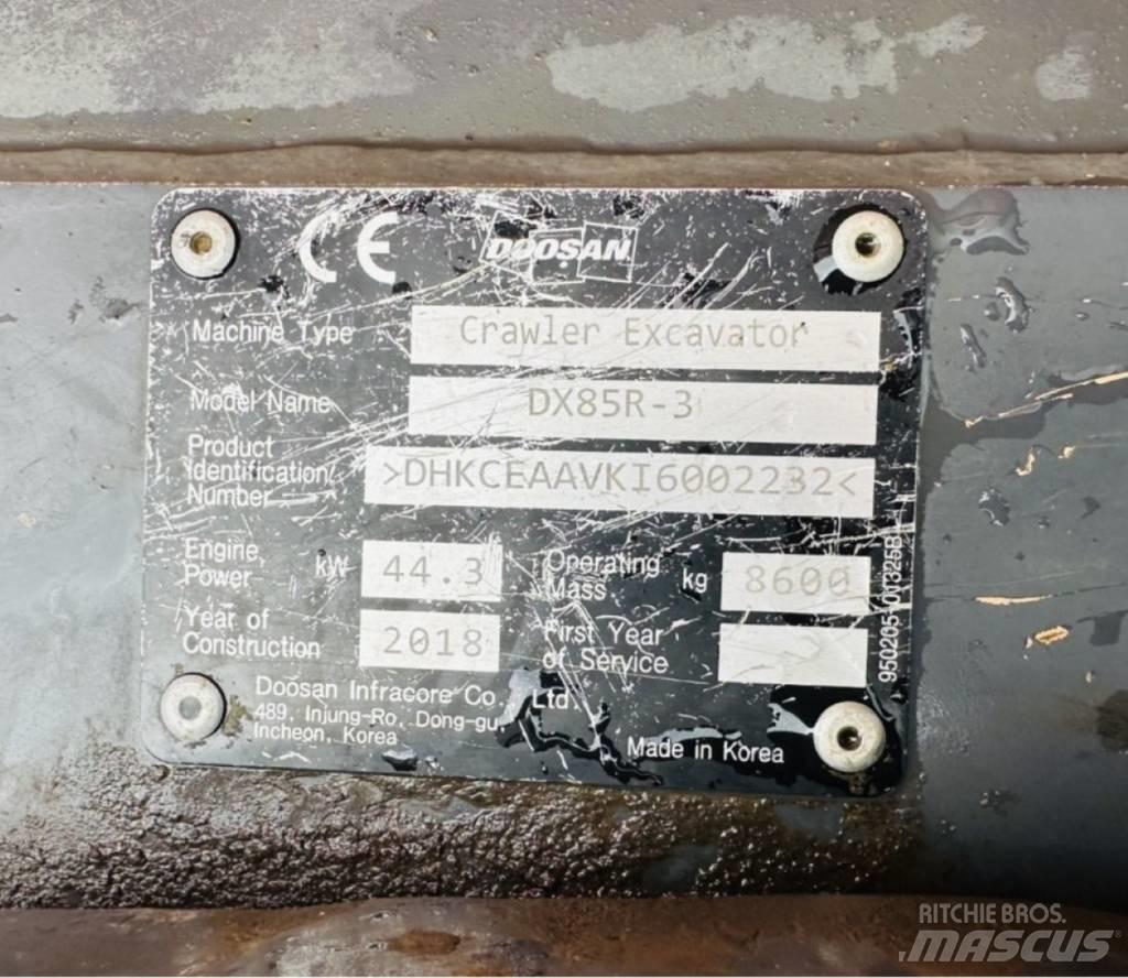 Doosan DX 85 R-3 Escavatori medi 7t - 12t