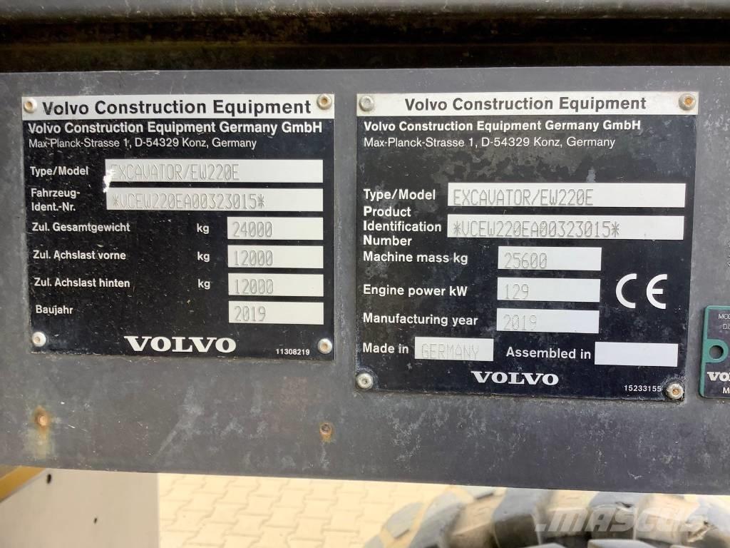 Volvo EW 220 E Escavatori gommati