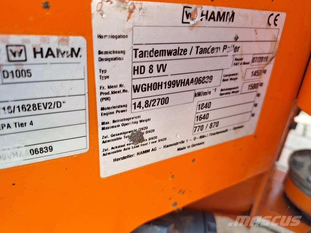 Hamm HD 8 VV Rulli a doppio tamburo