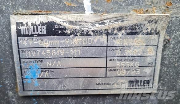  2' BUCKET, 60mm PINS Benne