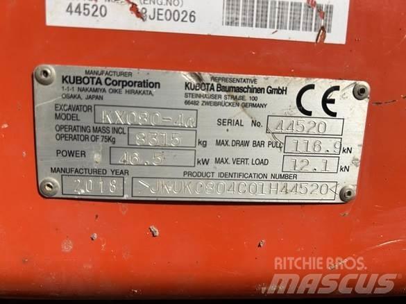 Kubota KX080 - 4 Costruzioni - Altro
