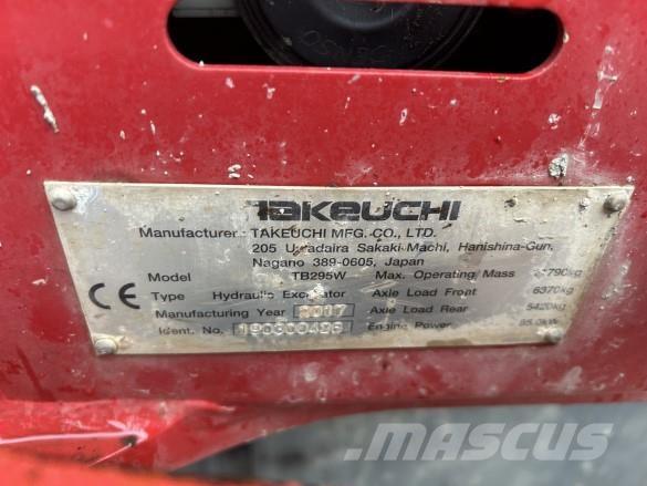 Takeuchi TB295W Escavatori cingolati