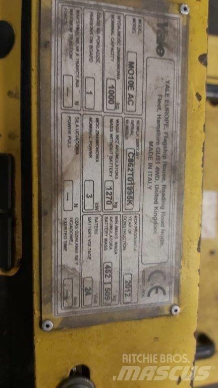 Yale MO10E Commissionatore basso livello