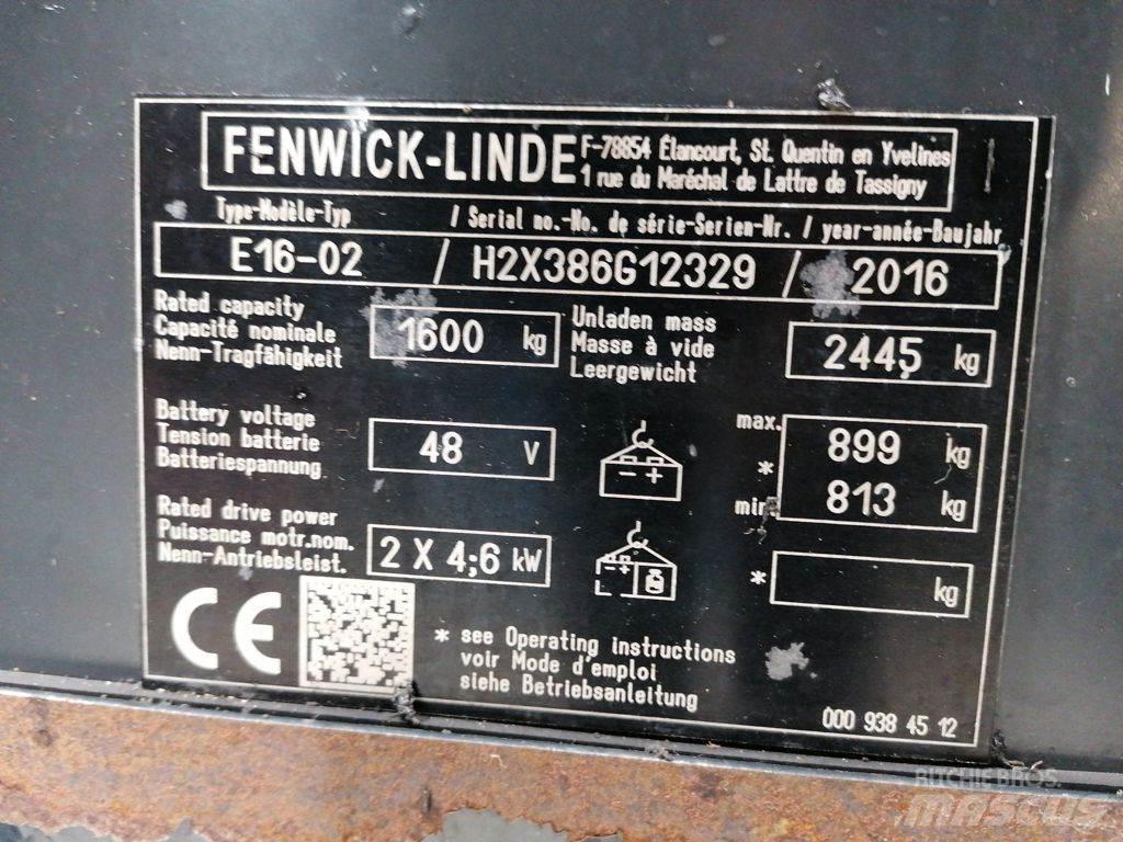 Linde E16-02 Carrelli elevatori elettrici
