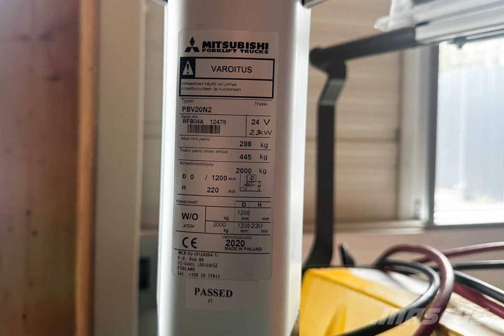 Mitsubishi PBV 20 N2 Carrelli elevatori bassi a piattaforma