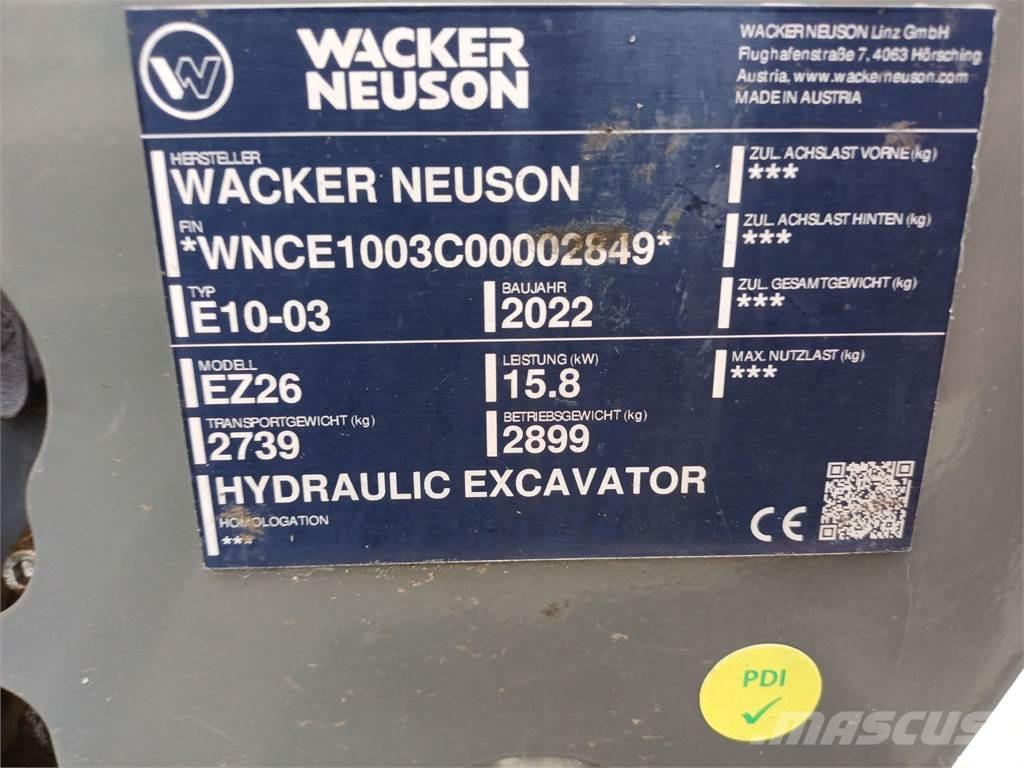 Wacker Neuson EZ26 Escavatori cingolati