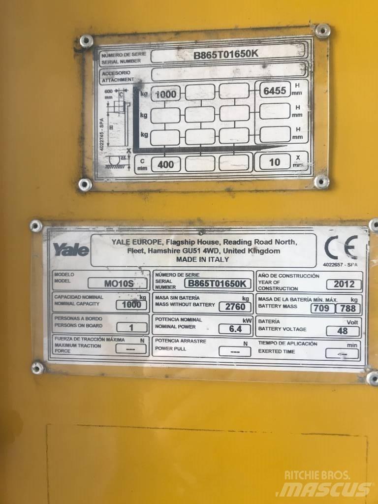 Yale MO10S Commissionatore alto livello