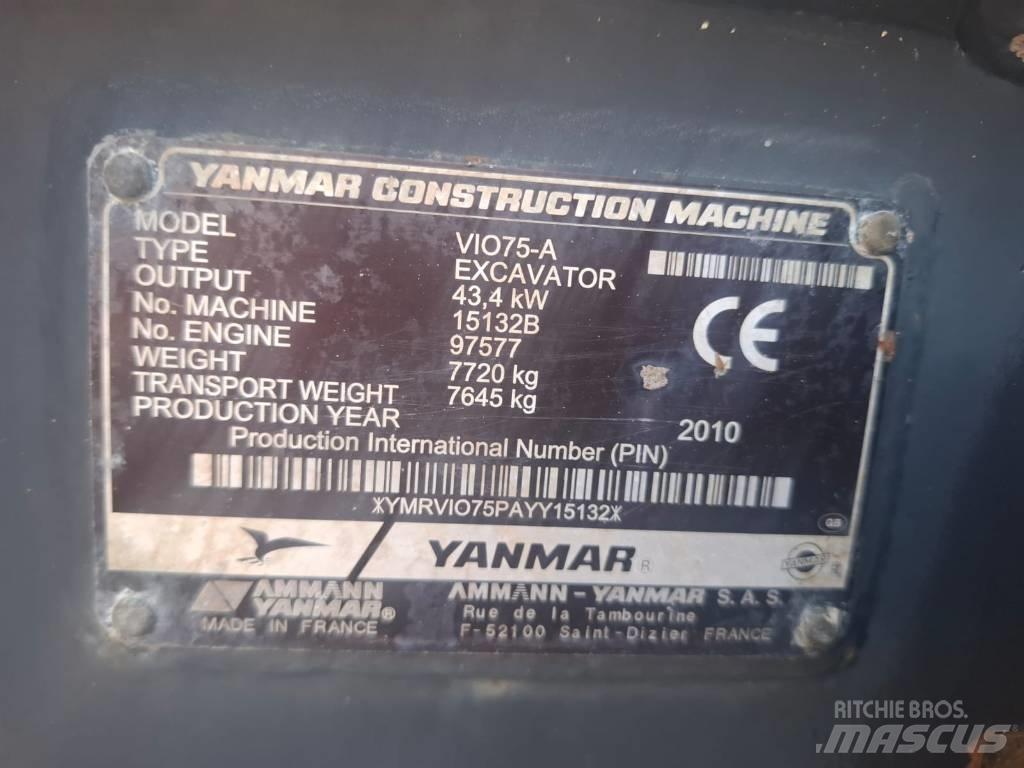 Yanmar Vio 75 A Escavatori medi 7t - 12t
