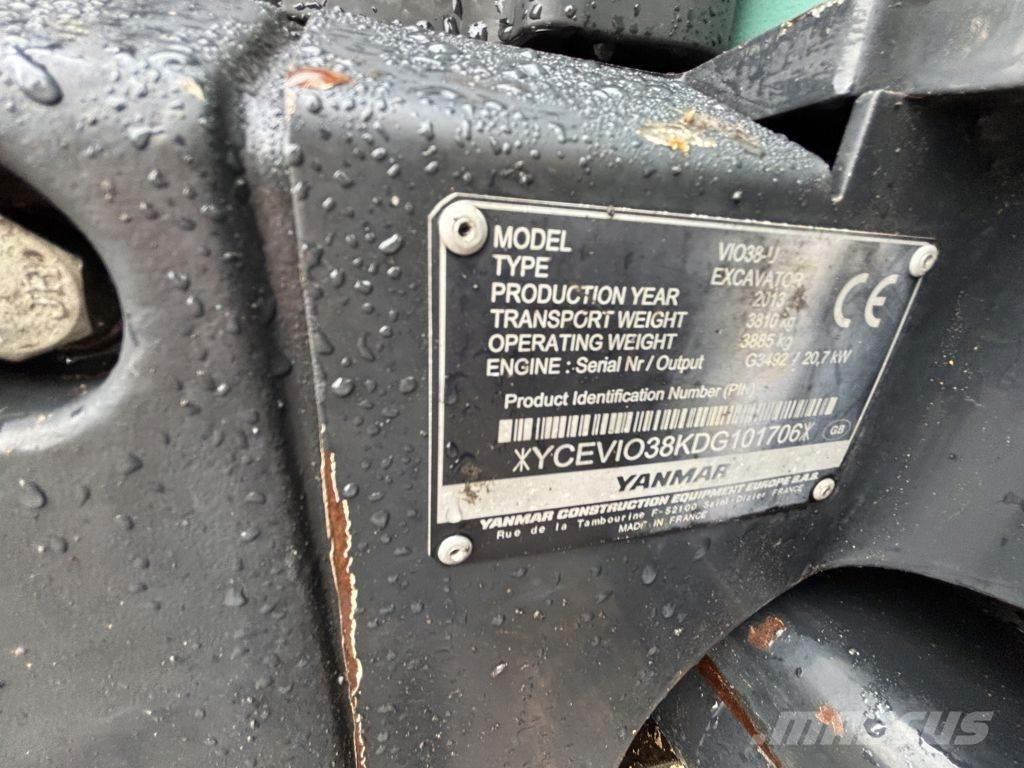 Yanmar VIO38 Miniescavatori