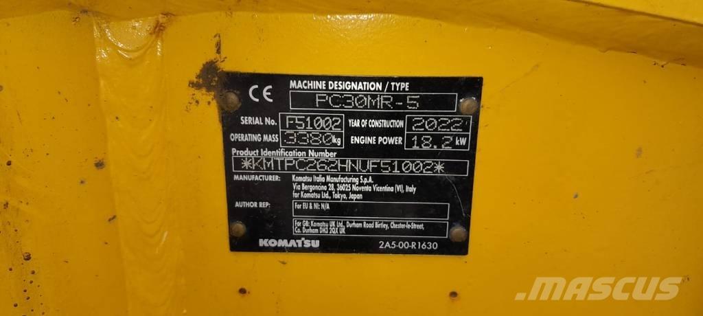 Komatsu PC30MR-5 Miniescavatori