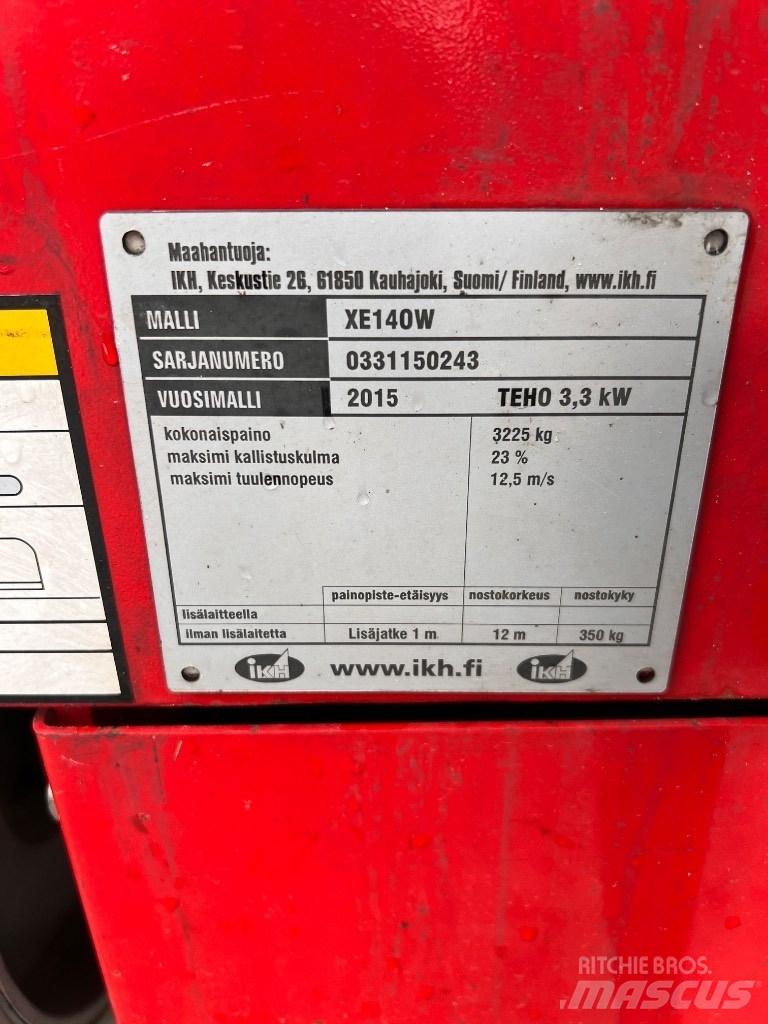 Mantall XE140W Piattaforme a pantografo