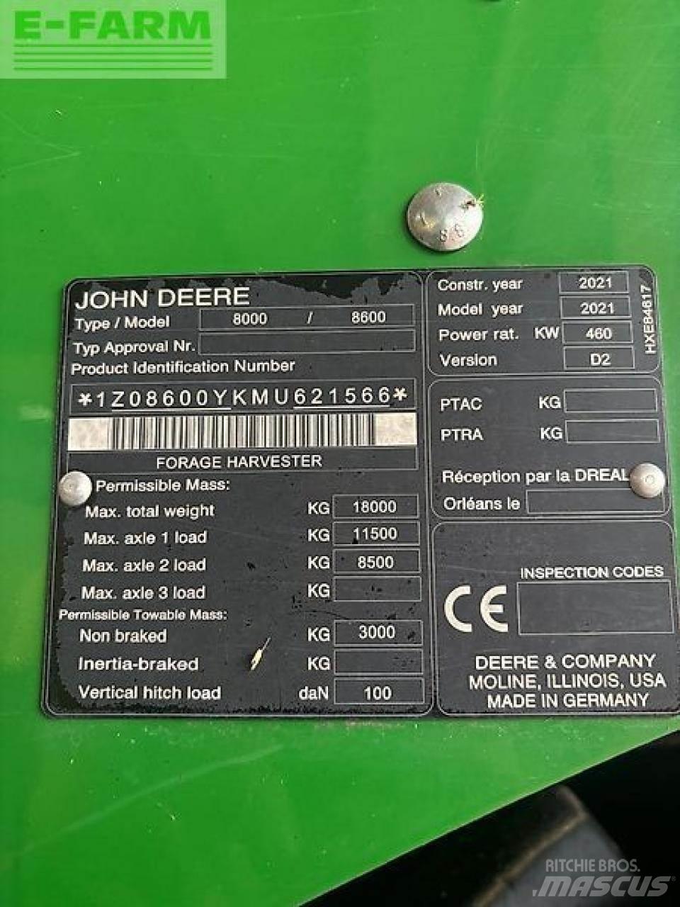 John Deere 8600 Trince semoventi