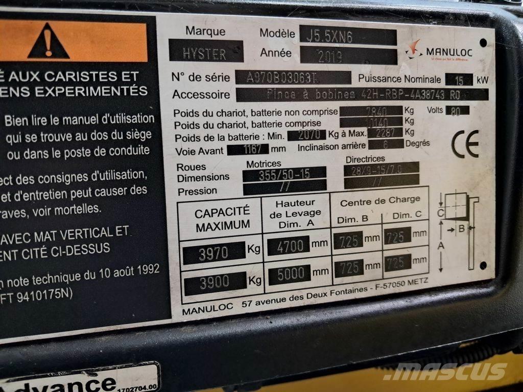 Hyster J5.5XN6 Carrelli elevatori elettrici
