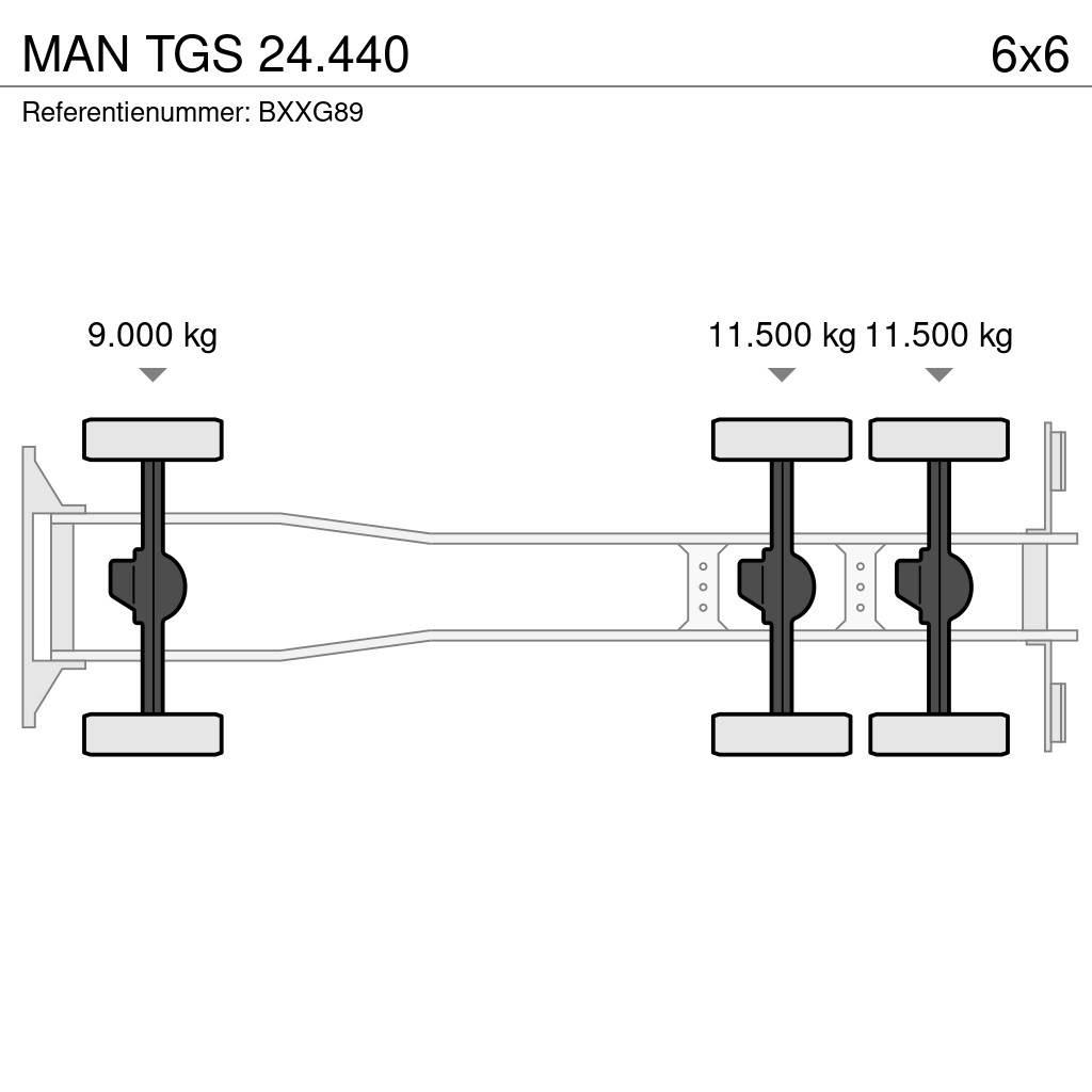 MAN TGS 24.440 Camion con gancio di sollevamento