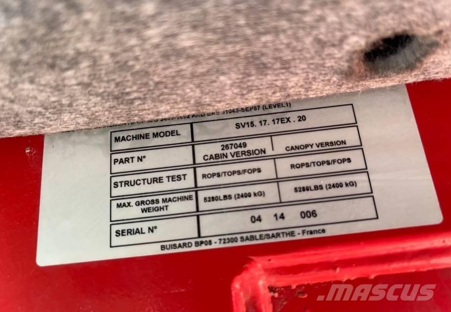 Yanmar SV 15 Miniescavatori