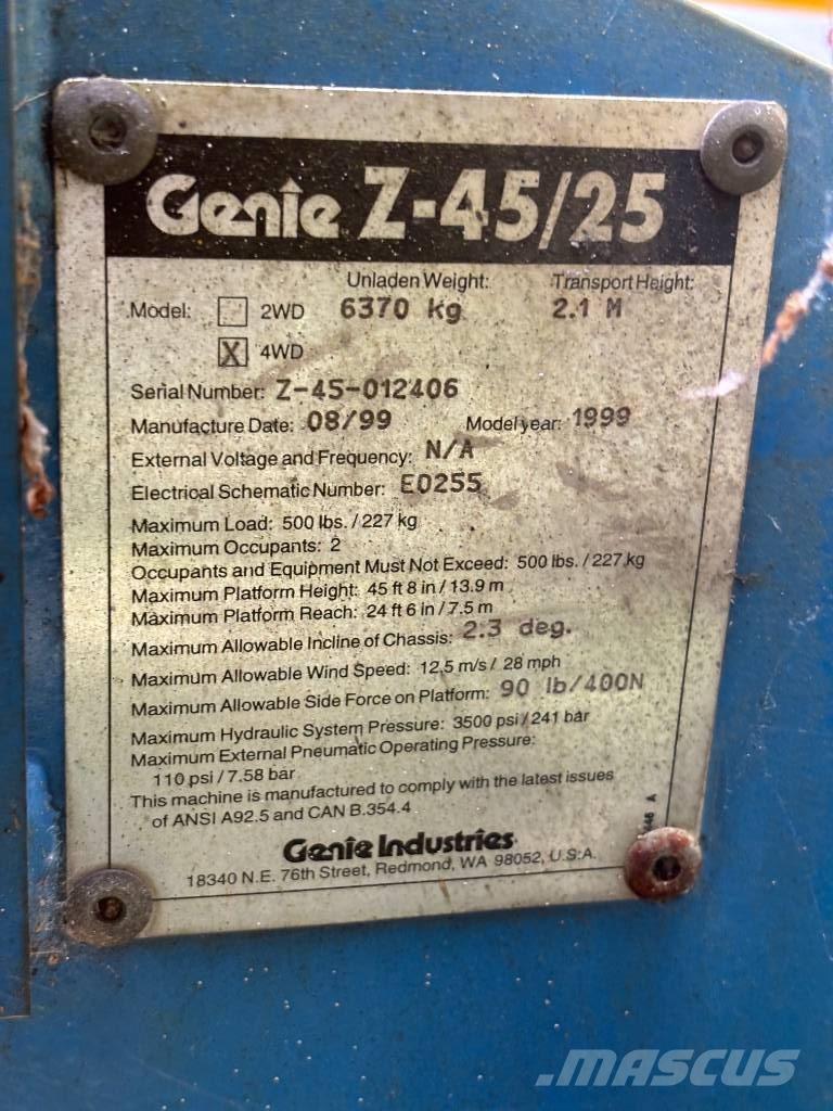 Genie Z 45/25 Piattaforme a braccio articolato