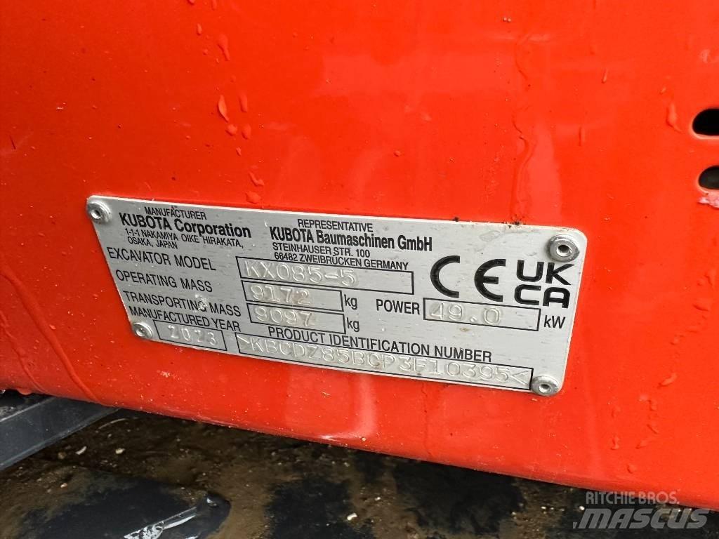 Kubota KX 085-5 2PGL Escavatori medi 7t - 12t