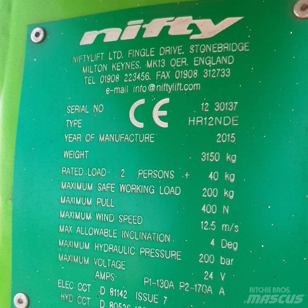 Niftylift HR 12 Piattaforme a braccio articolato