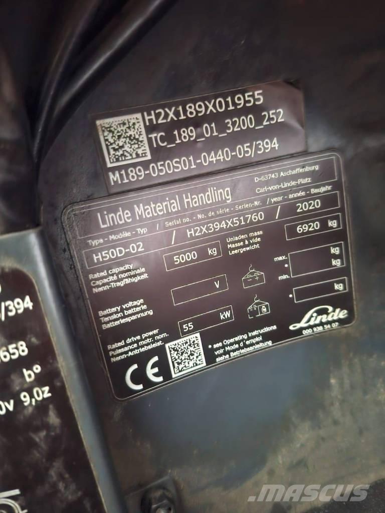Linde H50D-02 Carrelli elevatori diesel