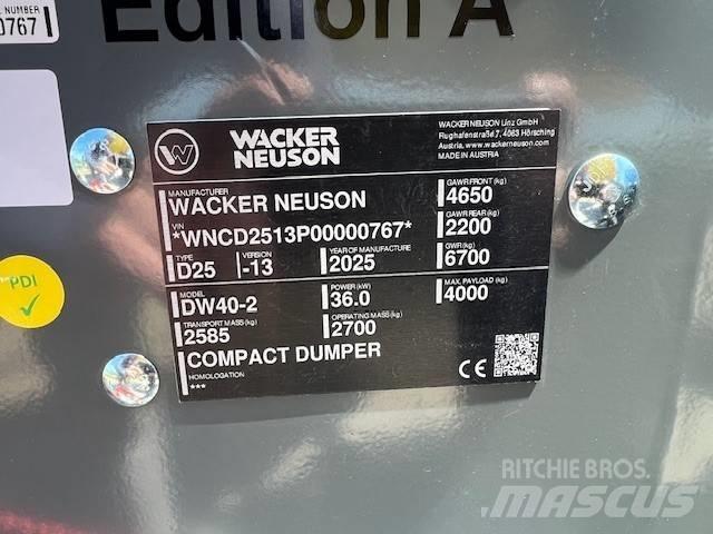 Wacker Neuson DW 40 Dumpers articolati