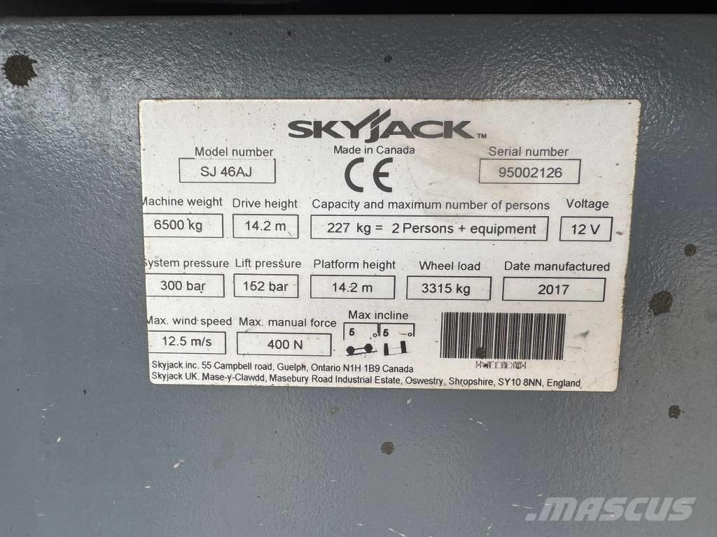 SkyJack SJ 46 AJ Piattaforme a braccio articolato