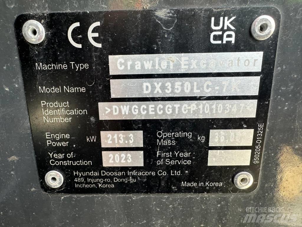 Doosan DX 350 NLC-7 Escavatori cingolati