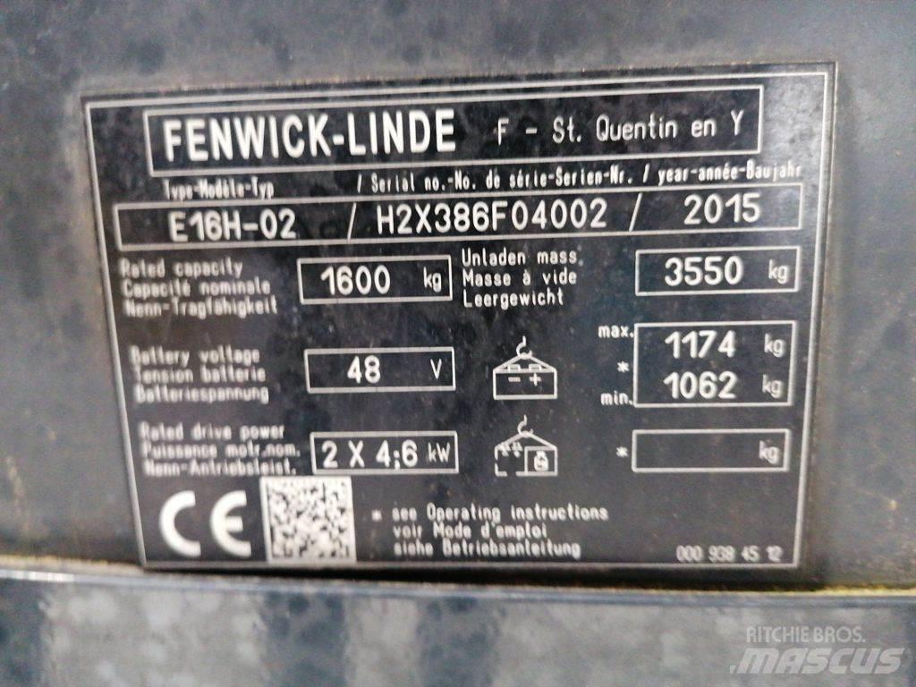 Linde E16H-02 Carrelli elevatori elettrici