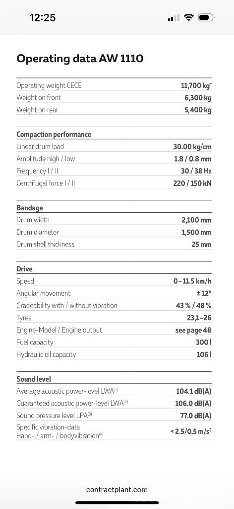 Weycor AW 1110 Rulli monotamburo