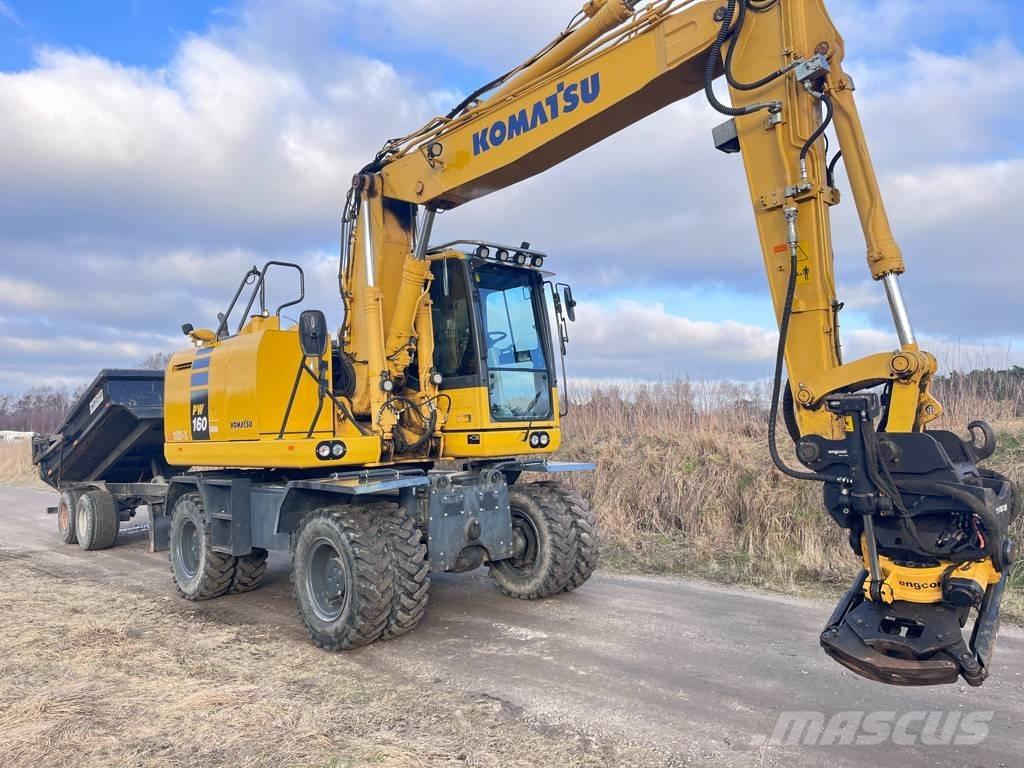 Komatsu PW 160 Escavatori gommati