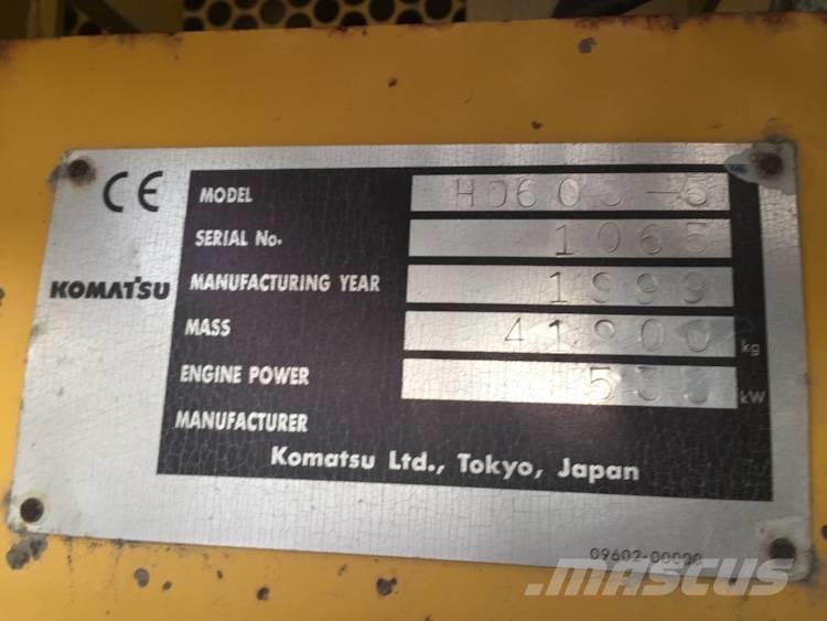 Komatsu HD 605-5 Dumper a telaio rigido