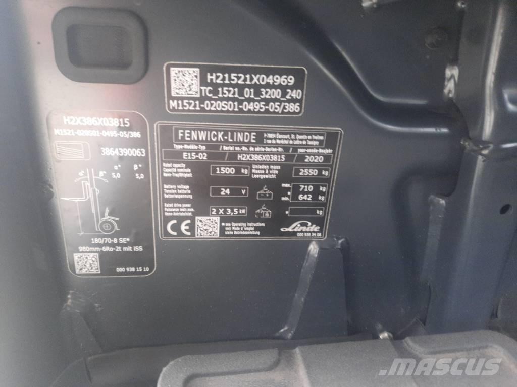 Linde E15-02 Carrelli elevatori elettrici