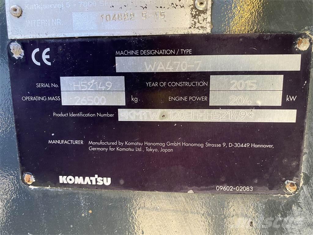Komatsu WA470-7 Pale gommate