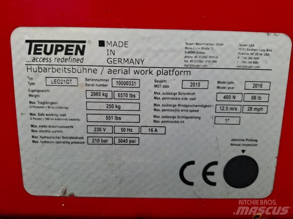 Teupen LEO 21 GT Piattaforme a braccio articolato