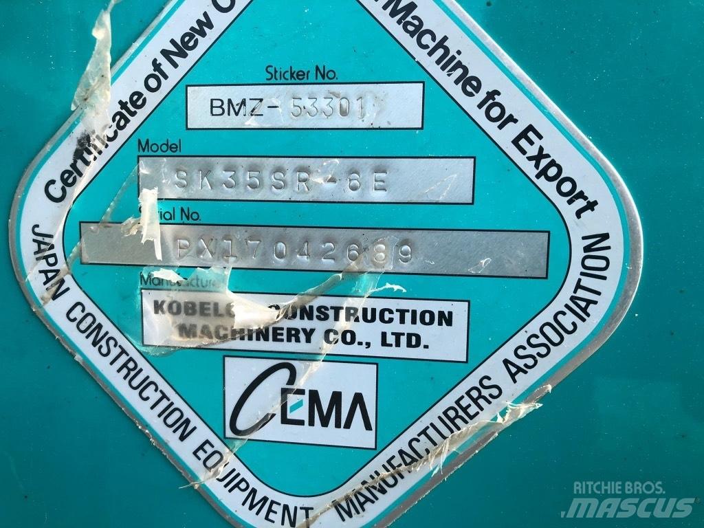 Kobelco SK 35 SR-6E Miniescavatori