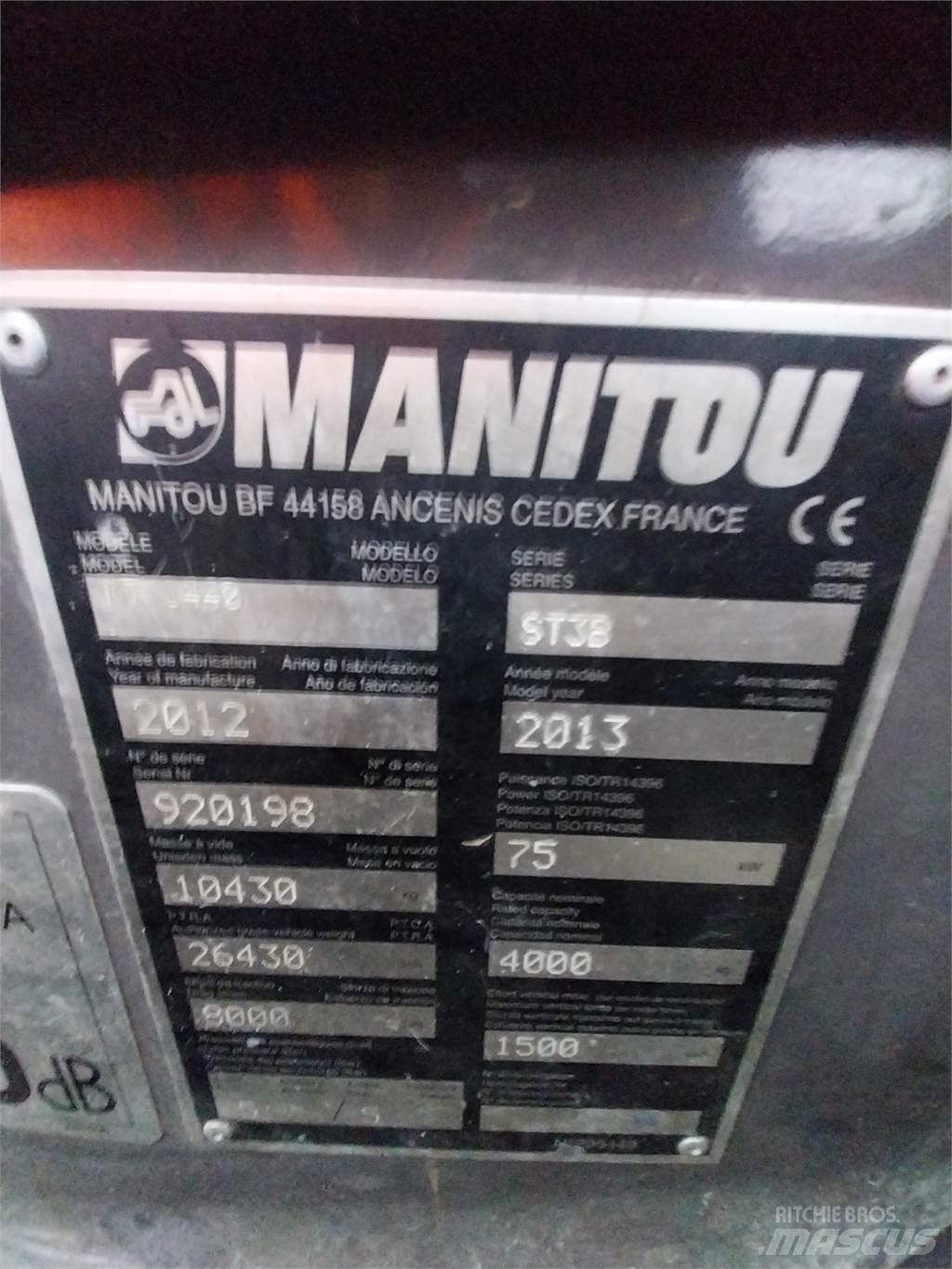 Manitou MT1440 Sollevatori telescopici