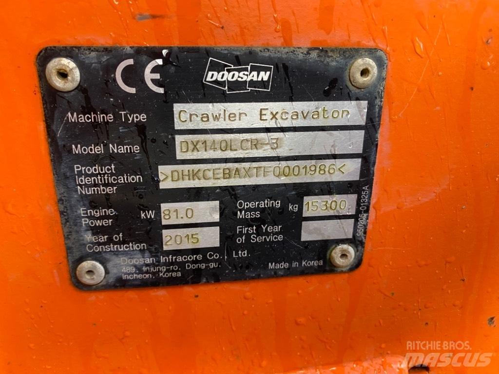 Doosan DX 140 LCR-3 Escavatori cingolati