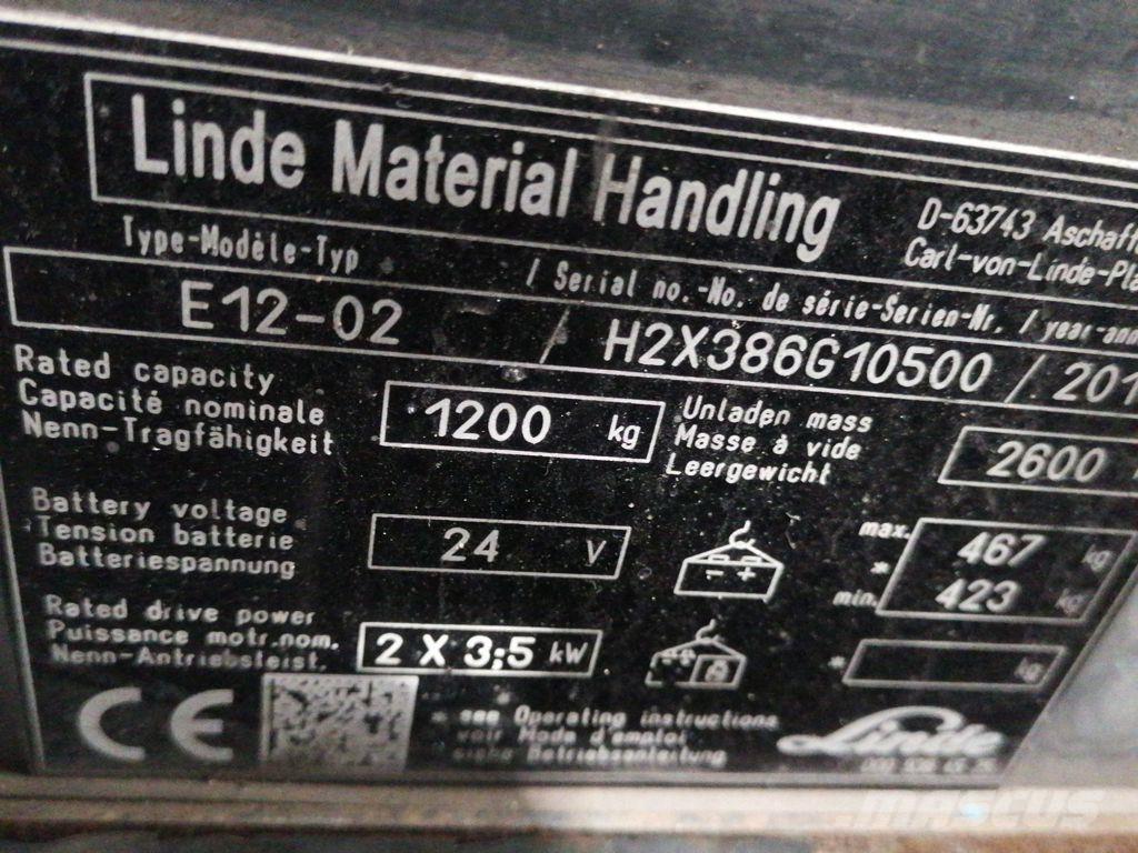 Linde E12-02 Carrelli elevatori elettrici