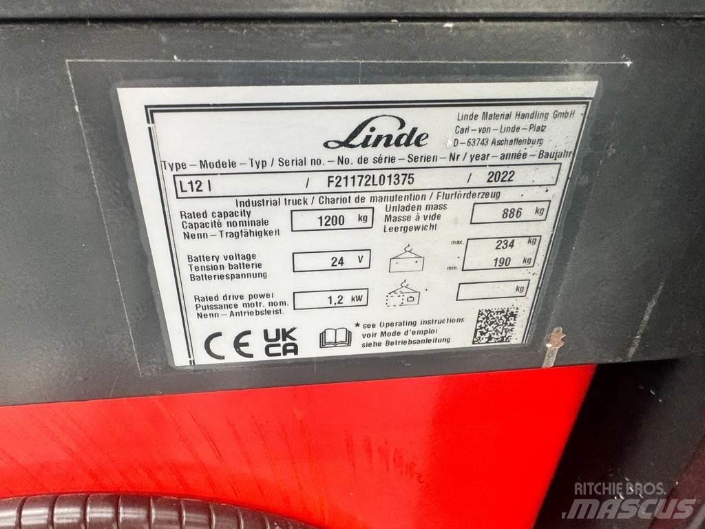 Linde L 12 l Transpallet uomo a terra